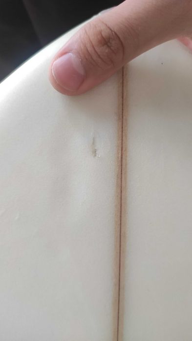 Surfboard hand shaped