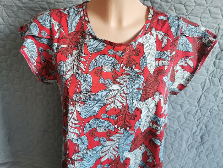 Bluzka wzór liści