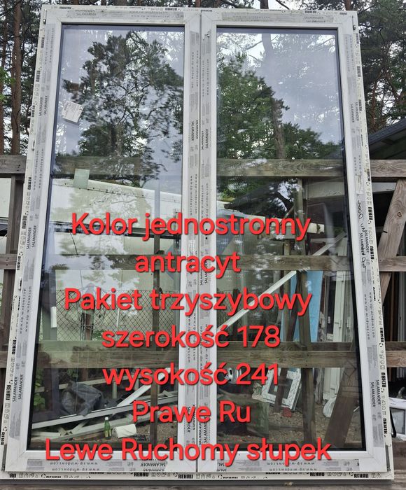 Okno 116x143 nowe 3 szyby Rozwierno-uchylne CIEPŁE
