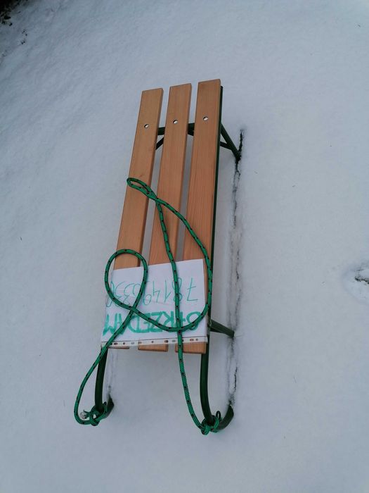 Sanki metalowe, bardzo solidne, nowe