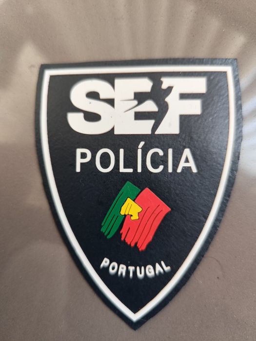 Patch de braço do extinto SEF Serviço de Estrangeiros e Fronteiras.