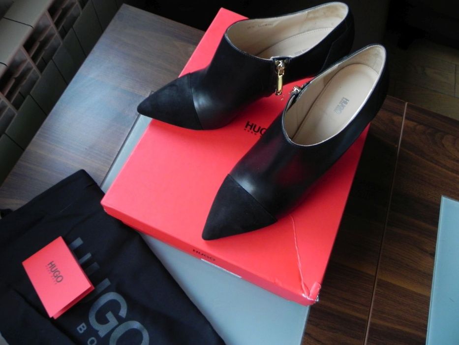 HUGO BOSS piękne botki na szpilce 38,5 NOWE/pudełko