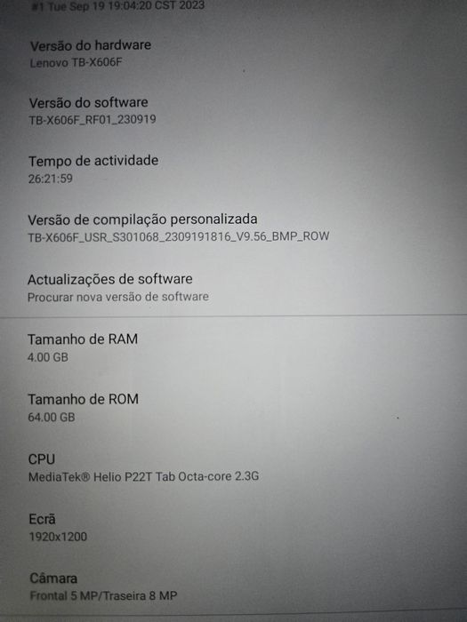 Tablet lenovo TB-X606F em otimo estado