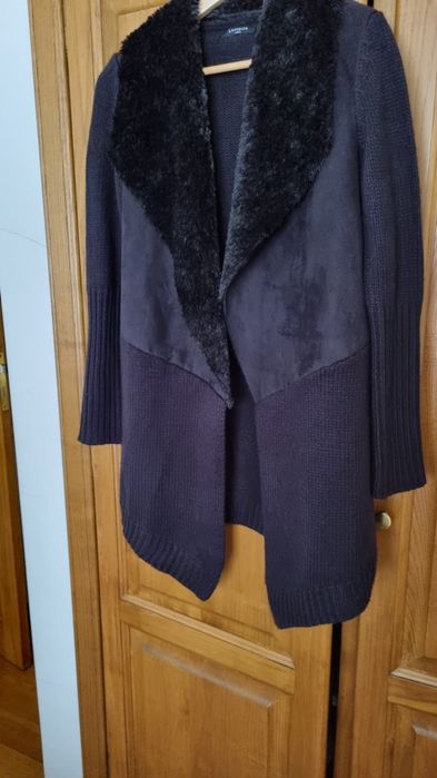 Casaco de malha com pêlo, da Lanidor, tamanho M