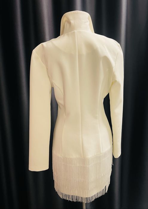 Сукня -  піджак з бахромою