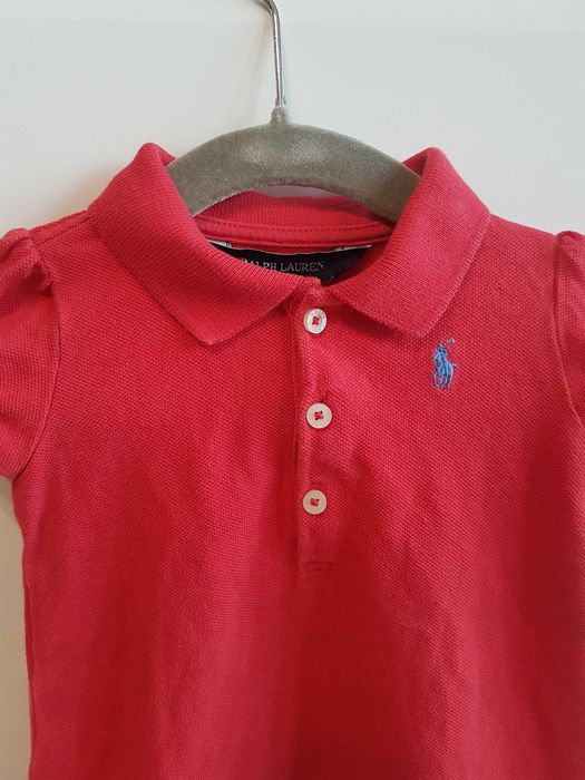 Nowość 2025:) sukieneczka Polo Ralph Lauren roz 80