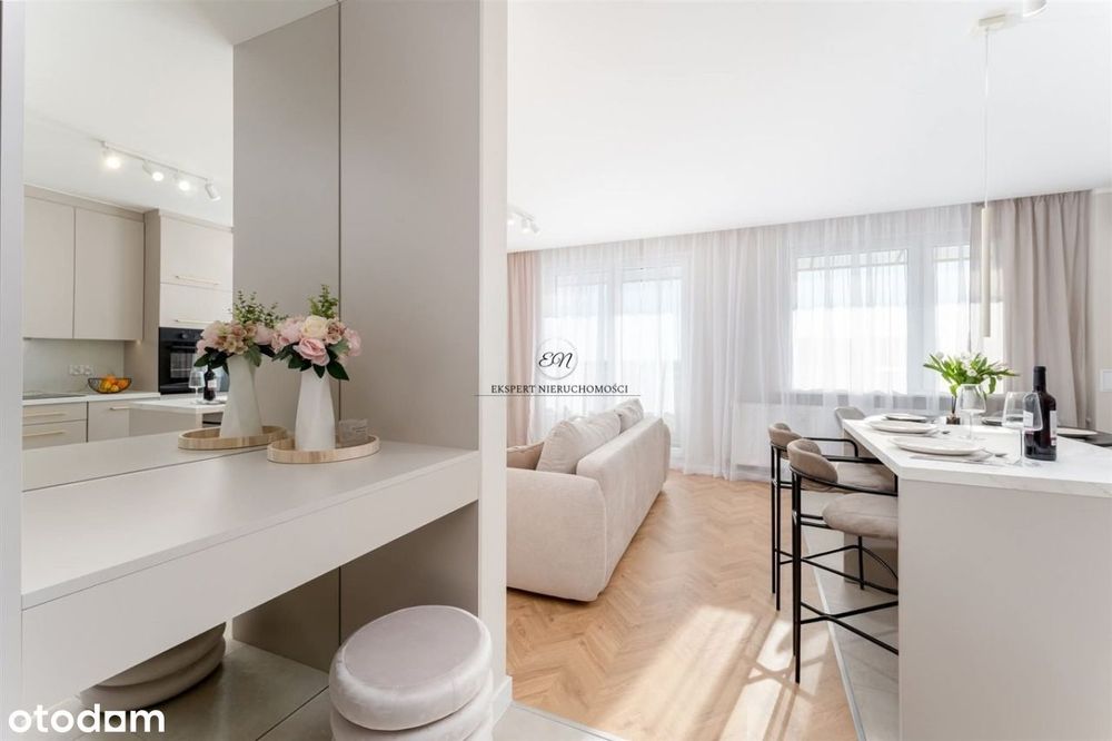 Nowoczesne 3 pokoje|wysoki standard|zabudowa stola