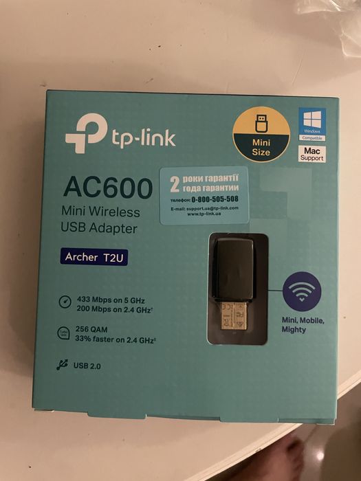 Wifi адаптер tp link AC600