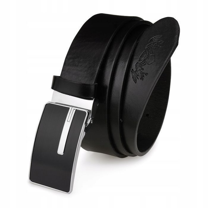 Beltimore męski pasek 130 cm skórzany klamra automatyczna do garnituru