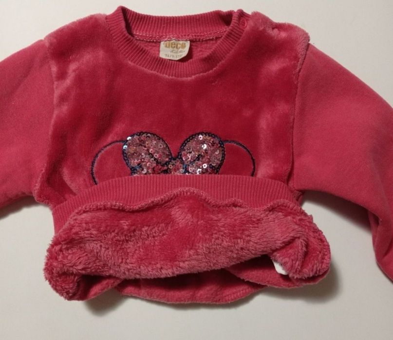 Новий теплий светрик для дівчинки та хлопчика 68-74