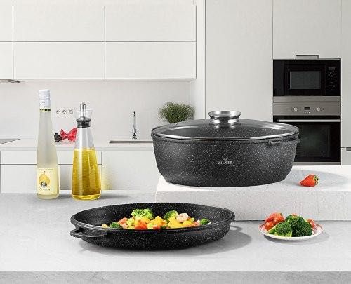 Brytfanna Ceramiczno Marmurowa 8L Gęsiarka 38CM