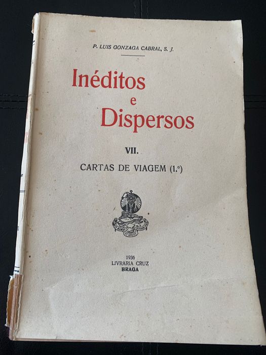 Livro muito antigo: Cartas de Viagem