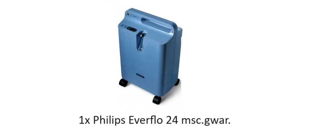 PHILIPS Everflo, Koncentrator Tlenu 95.6%, Pełna Gwarancja 24 msc.