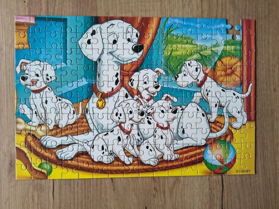 Puzzle Trefl 160, Disney, 101 Dalmatyńczyków, lata 90-te