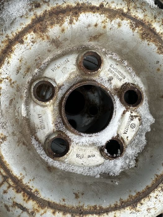 Зимові шини з дисками на vw t4 195/70r15 5x112 et 55