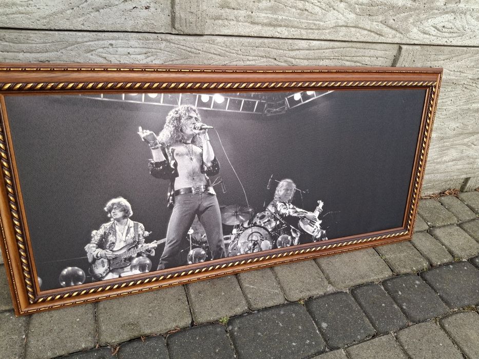Obaz plakat rama drewniana Led Zeppelin