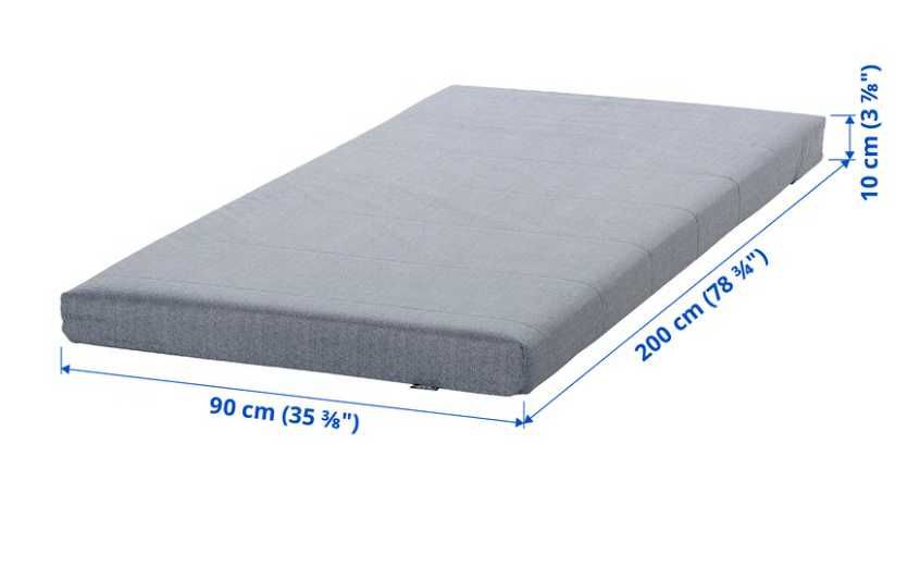 TUFFING Estrutura beliche, cinz esc, 90x200 cm + colchões