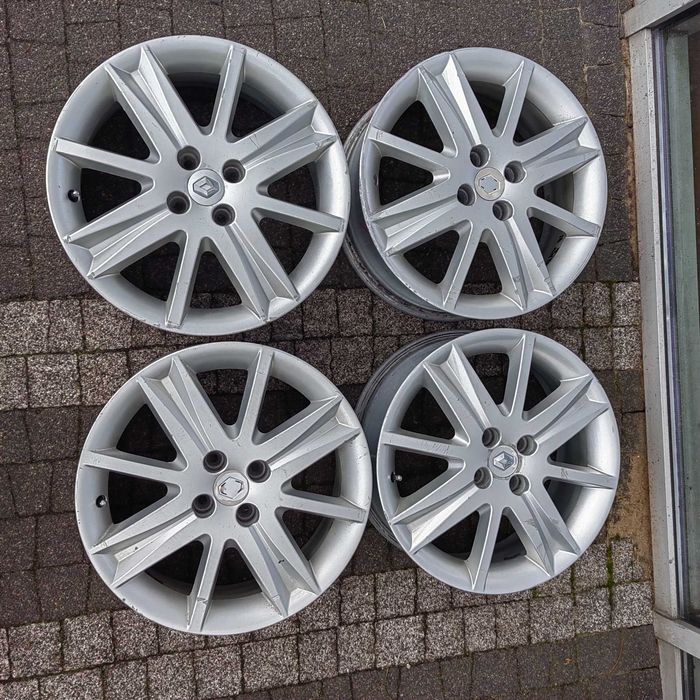 Felgi 17" Orginał RENAULT Clio Modus Megane Dacia Sandero Honda Mazda Kia Hyundai Opel VW Renault 6,5*17 KOMPLET  4 * 100 *60 Alu