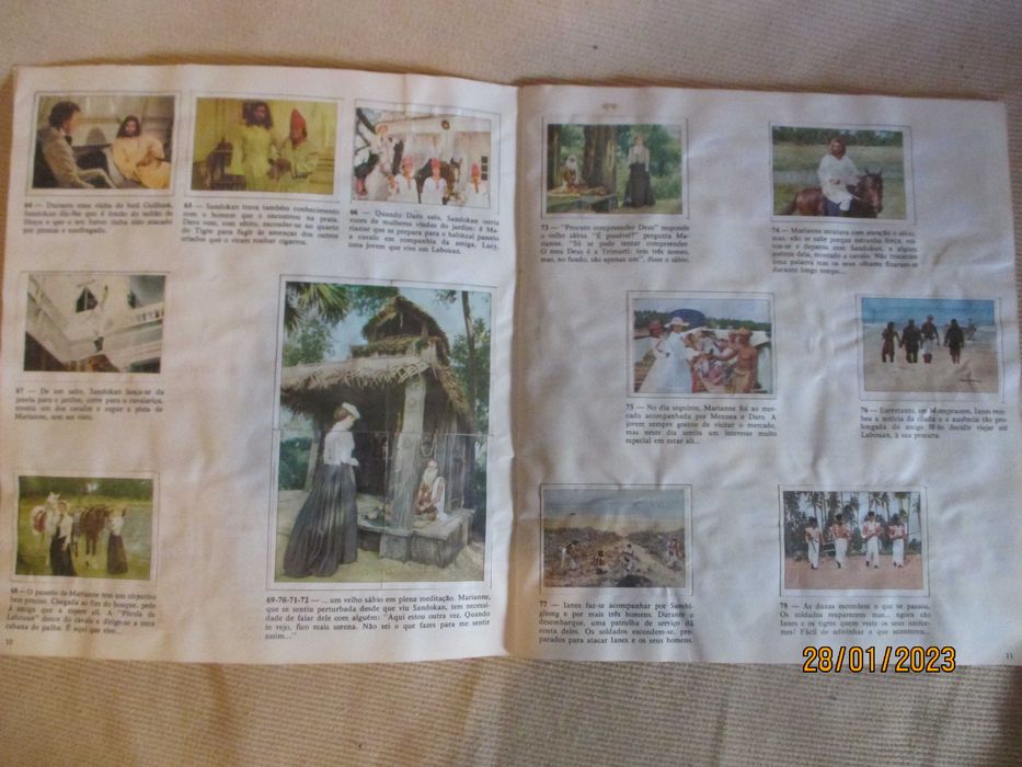 Coleção Sandokan - Caderneta a faltar só 10 cromos