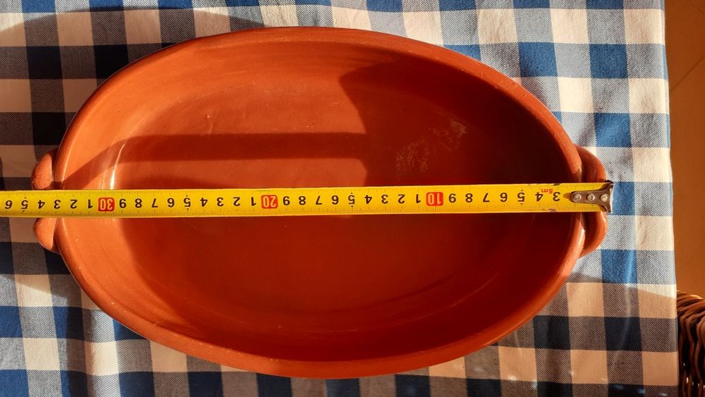 Conjunto de 6 louças de barro novas