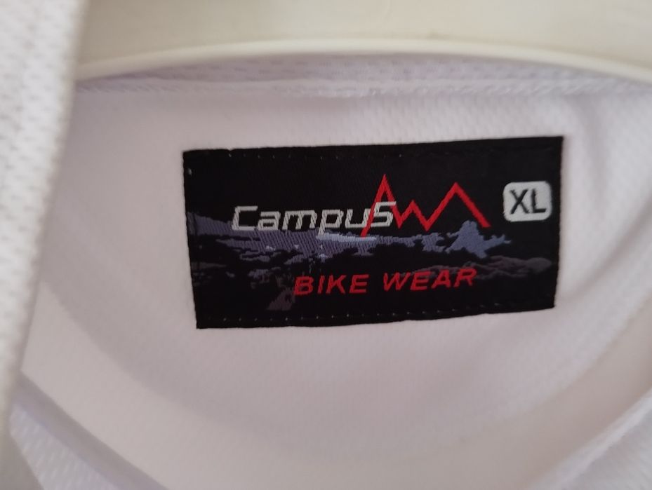 Koszulka kolarska campus na rower XL biała