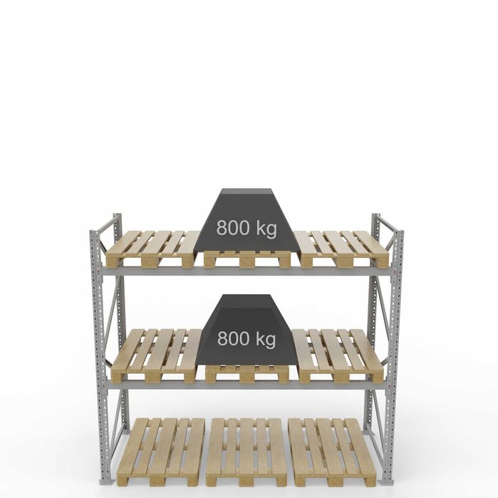 Regał magazynowy paletowy metalowy półkowy TEGOMETALL EDEN KIFATO MK