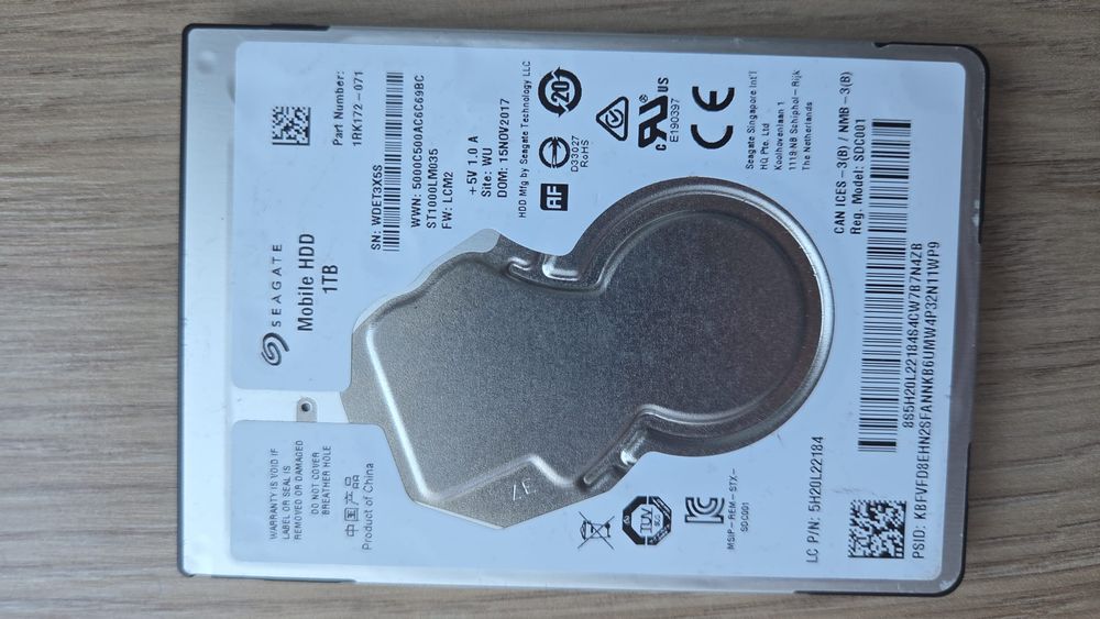 Dysk Segate 1TB Mobile HDD