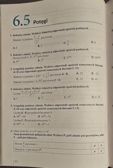 Matematyka kl.8 ćwiczenia
