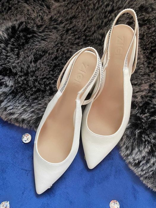 Buty ślubne niski obcas r.37 nowe ZIGN