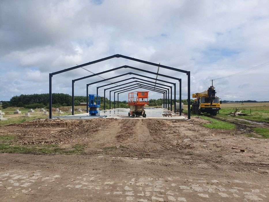 Konstrukcja hali 14x20, Konstrukcja ocynkowana, Hale stalowe, PROMOCJA