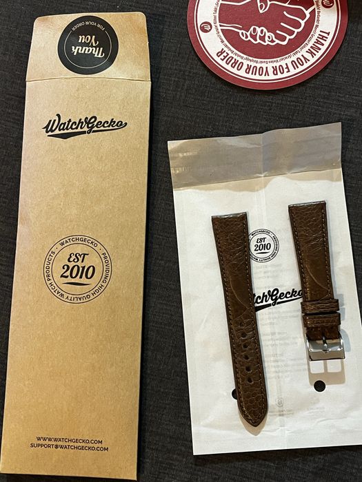 Correia de Relógio Pele Avestruz 18-20mm