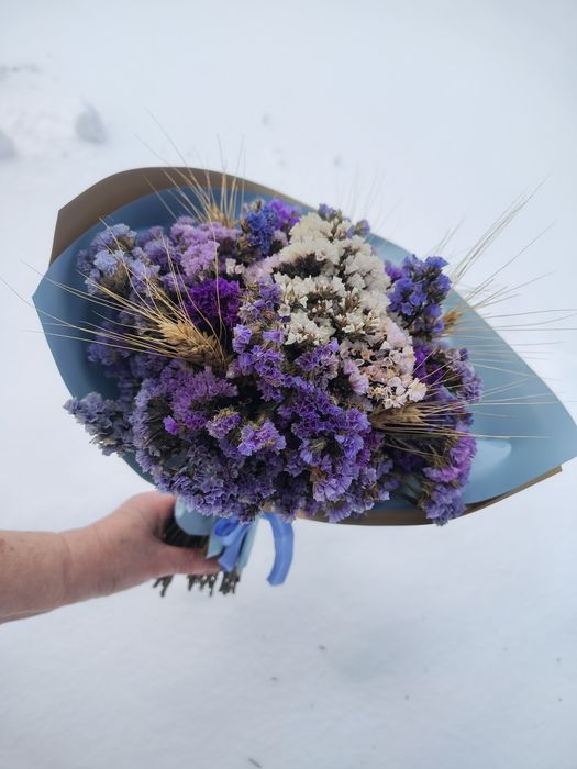 Квіти, букет,  композиція з сухоцвітів