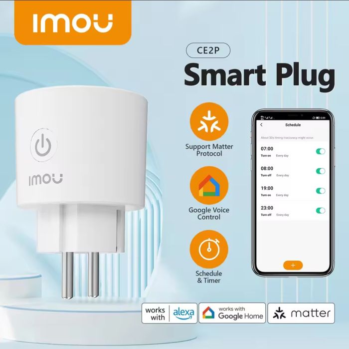 Imou smart plug 16A  розумна смарт wi fi розетка