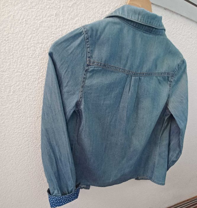 Koszula Jeansowa TAO 152 Miękki Jeans | Perłowe Napy | Gwiazdki | Premium