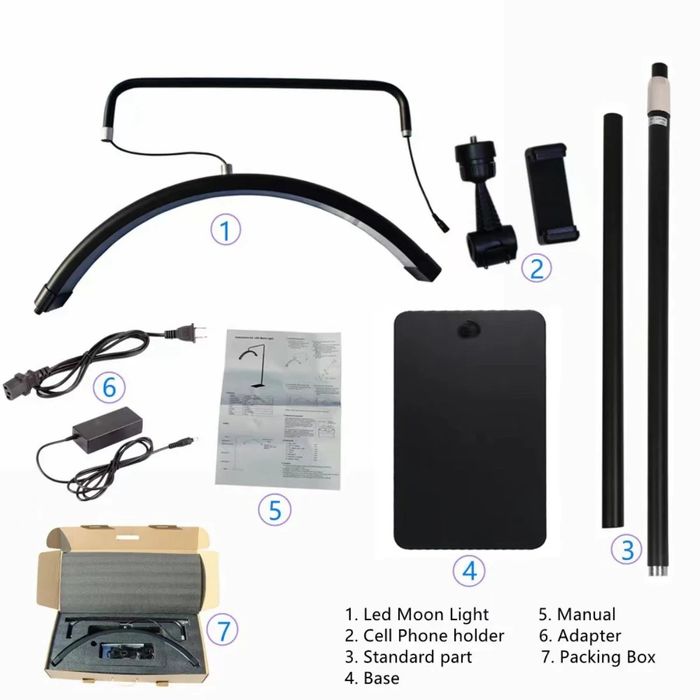 Професійна LED-лампа безтіньова HD- M8X 50W White