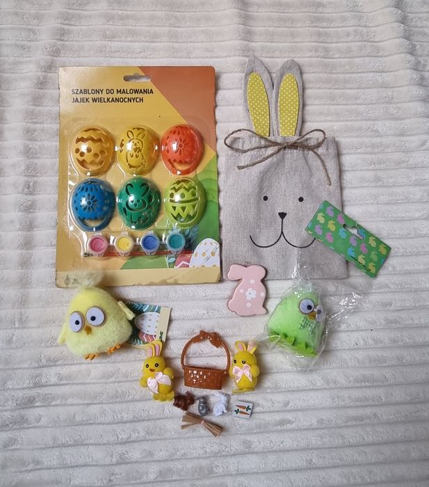 Zestaw kreatywny na Wielkanoc malowanie jajek króliczki