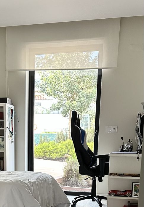 Estore de rolo Cotton 180x250cm branco