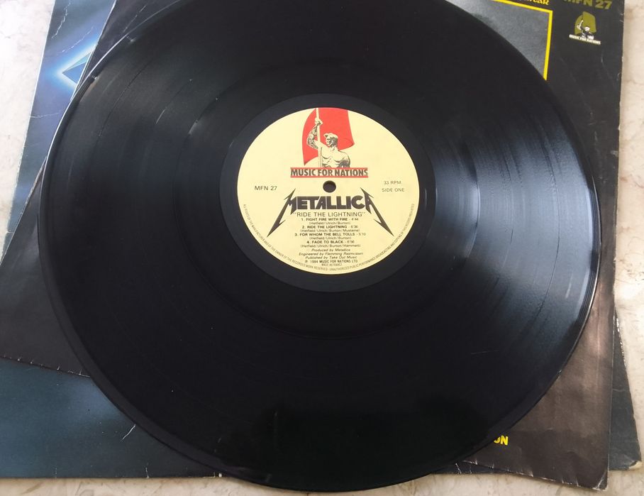Metallica Ride a lightning disco de vinil lp