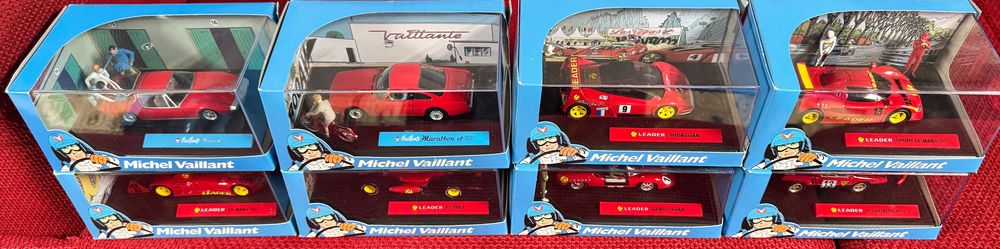 Coleção Michel Vaillant completa (31 miniaturas 1:43) da edição portuguesa. Todas com caixa original. Estado muito bom. Valor: 790€