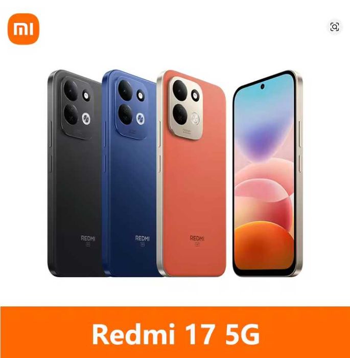 Xiaomi Redmi 17 5G, NFC, Snapdragon® 4 Gen 5, 6.9", 120 Hz, 50 MP Camera, 7500 mAh Battery, IP64