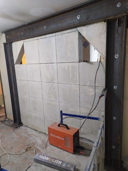 Усиление Резка Расширение проемов Демонтажные работы Штробы Харьков