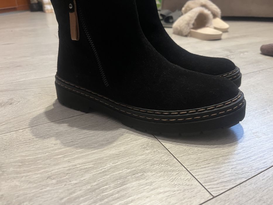 Botki zamszowe ocieplane