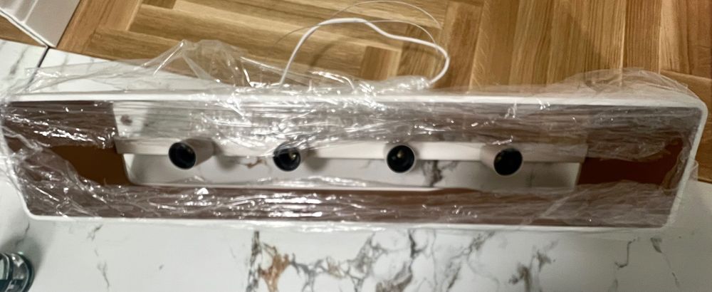 Lampa wisząca TENERYFA 1681 biały złoty -NOWA