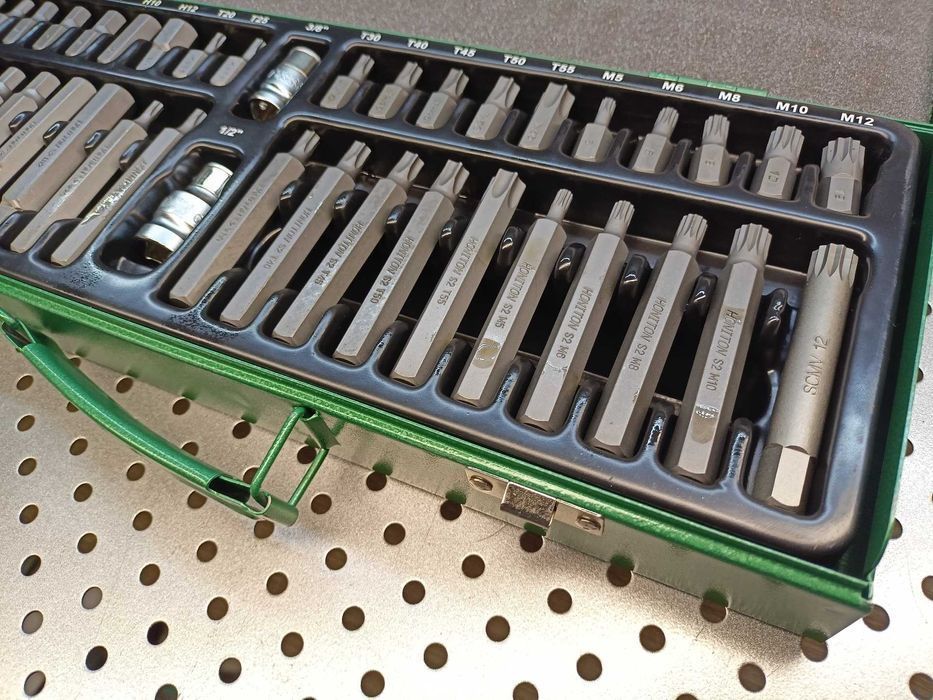 zestaw bitów Bity klucze torx, spline, imbus, bity 40el. ze stali S2