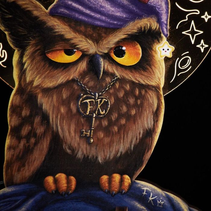 Дерев‘яний світильник Мудрий філін