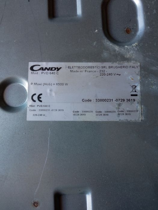 Стекло для варочной поверхности Candy