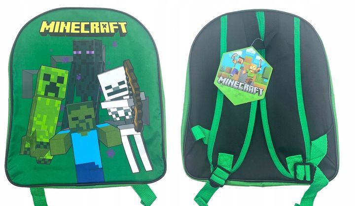 Zestaw Minecraft Plecak + Worek Steve Alex Creeper