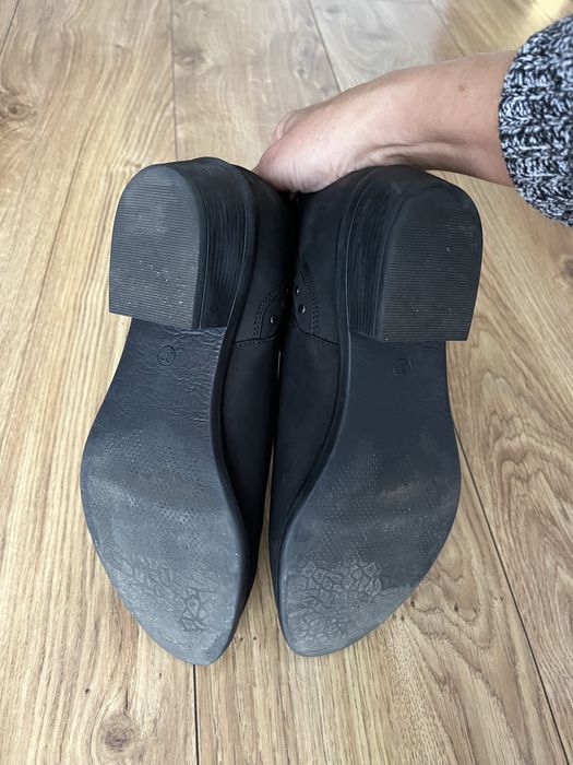 Czarne botki/kowbojki nubuk -Lasocki-duże 37,wypada na 37,5, stan bdb!