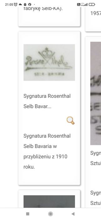 Półmisek Rosenthal 1925 r., duży, złocone brzegi