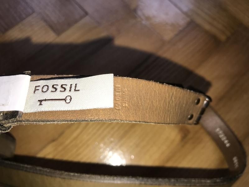 Fossil-стильний ремінь, шкіра/метал, розмір s